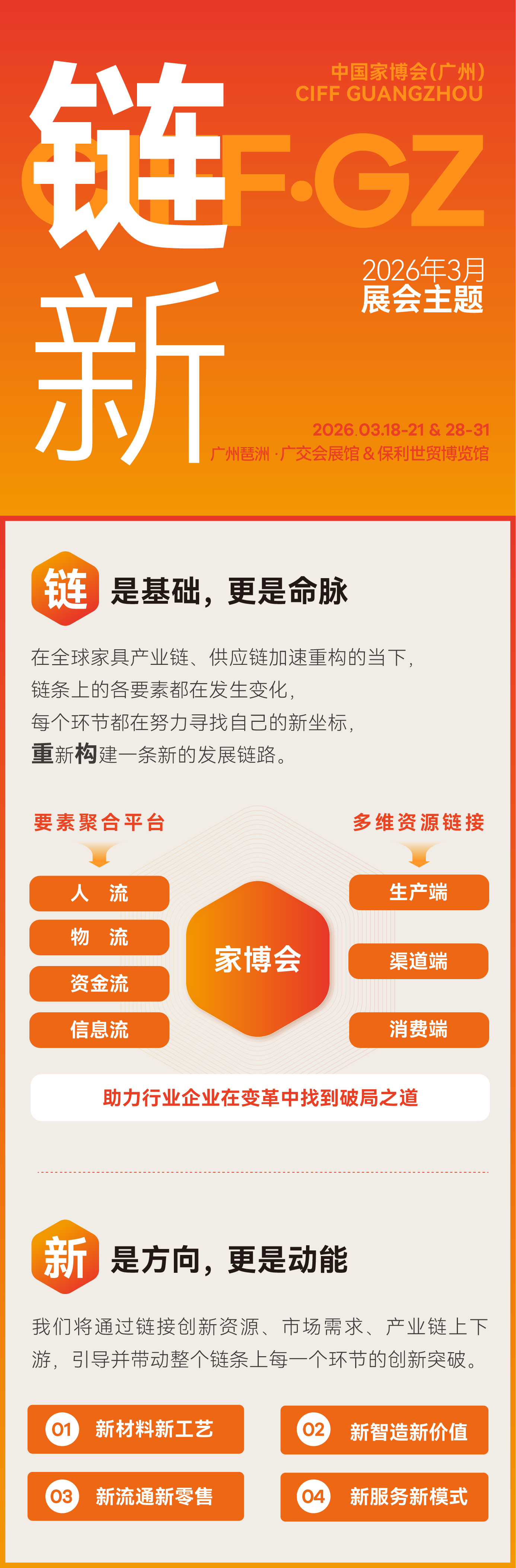 2026第57届广州家具展CIFF主办单位：中国对外贸易广州展览有限公司，红星美凯龙家居集团股份有限公司，中国轻工工艺品进出口商会，广东省家具协会，广州市家具行业协会